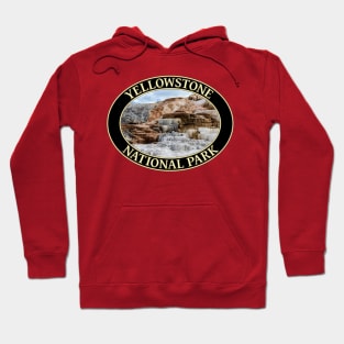 Mammoth Springs at Yellowstone National Park in Wyoming Hoodie